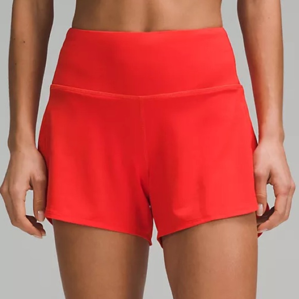 Lululemon Speed Up High-Rise Lined Short 4" , Hot Heat